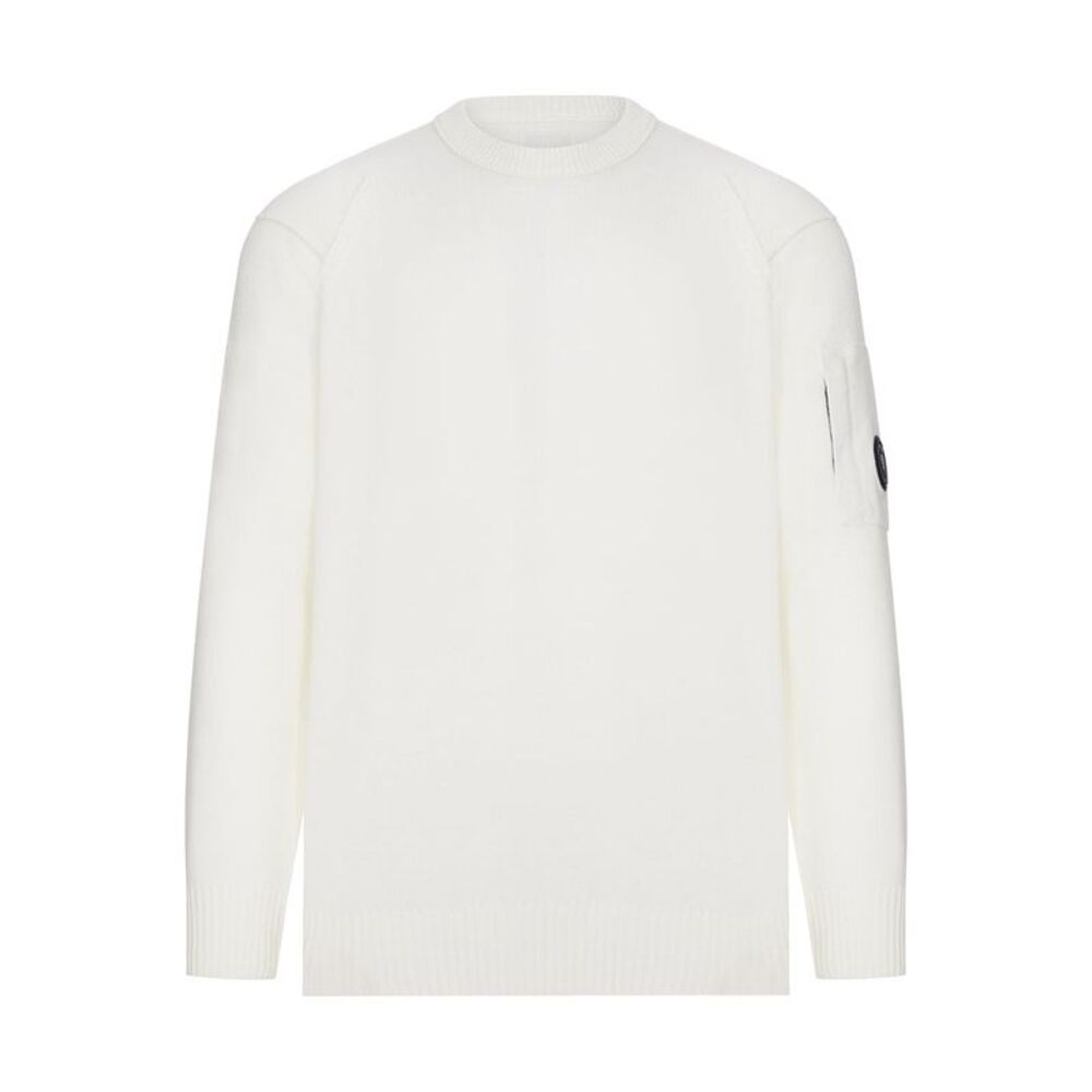 Cp Company Men Crew Neck Wool Sweater